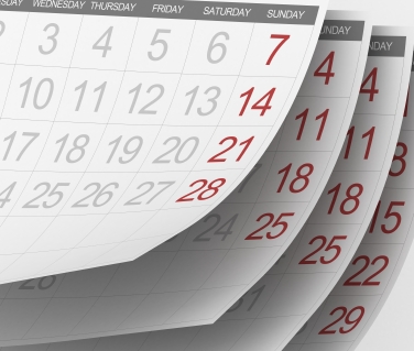 Monate in einem Kalender